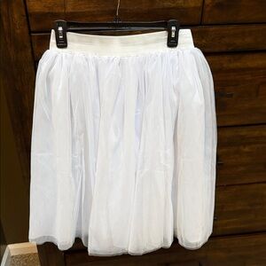 Amazon White A-Line Tulle Skirt